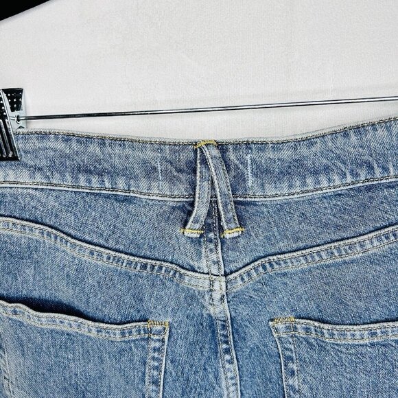We The Free People Jeans Sz 27 (30x30) Blue Denim Distressed Straight Leg - Picture 13 of 13